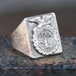 Vintage Sterling FFA Signet Ring 7.5
