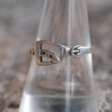 Vintage Sterling Silver Buckle Ring 9