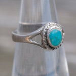 Vintage Sterling Turquoise Ring 5.5