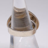 Vintage Sterling Compressed Turquoise Ring 8