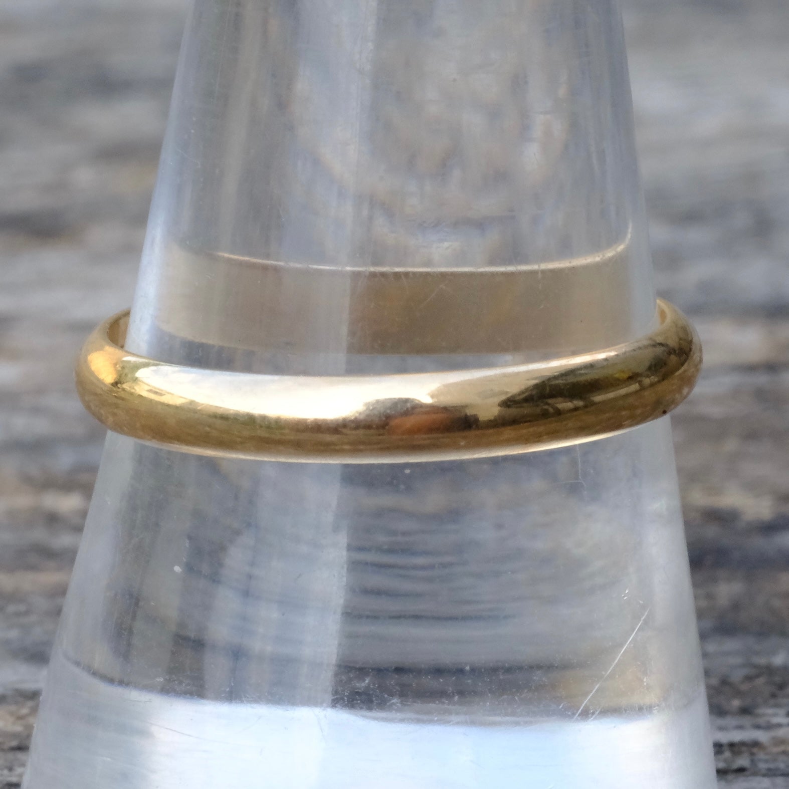 Vintage 14K Gold Band Ring 9.75
