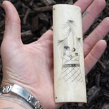 Vintage Engraved Kama Sutra Yak Bone