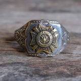 Vintage Sterling Veteran Of Foreign Wars Signet Ring 11