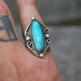 Vintage Sterling Turquoise Ring 6