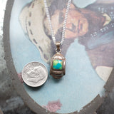 Vintage Sterling Silver Chrysocolla Necklace