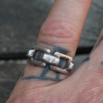 Vintage Sterling Silver Chain Band 5.5