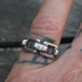 Vintage Sterling Silver Chain Band 5.5