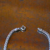 Vintage Sterling Silver Chain Link Bracelet 7"