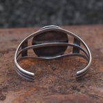 Vintage Sterling Malachite Roper Cuff