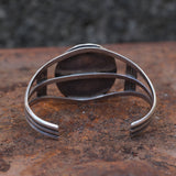 Vintage Sterling Malachite Roper Cuff