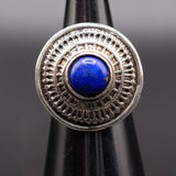Vintage Sterling Lapis Ring 3.5