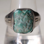 Vintage Sterling Seafoam Turquoise Ring 11.5