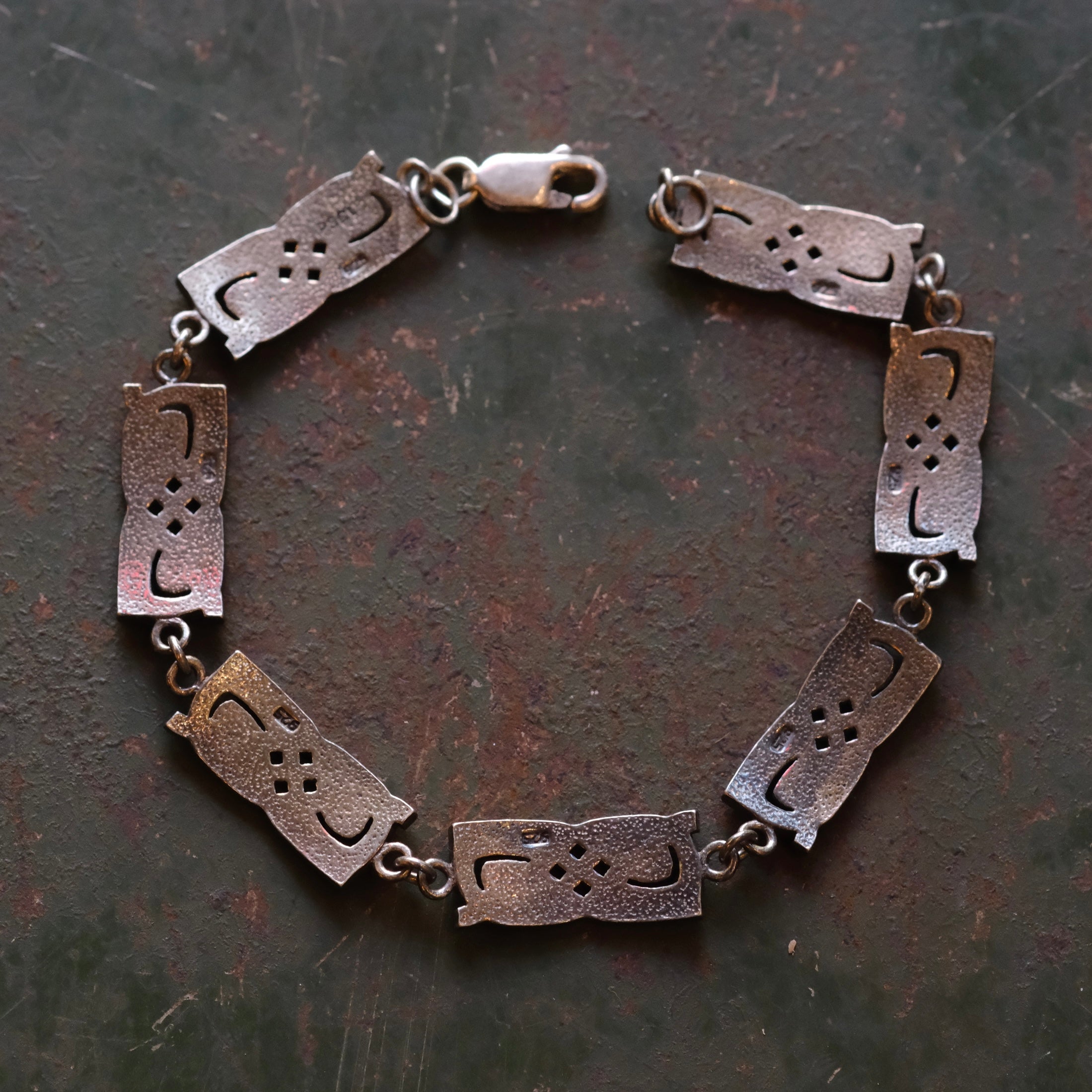 Vintage Sterling Silver Celtic Pattern Bracelet