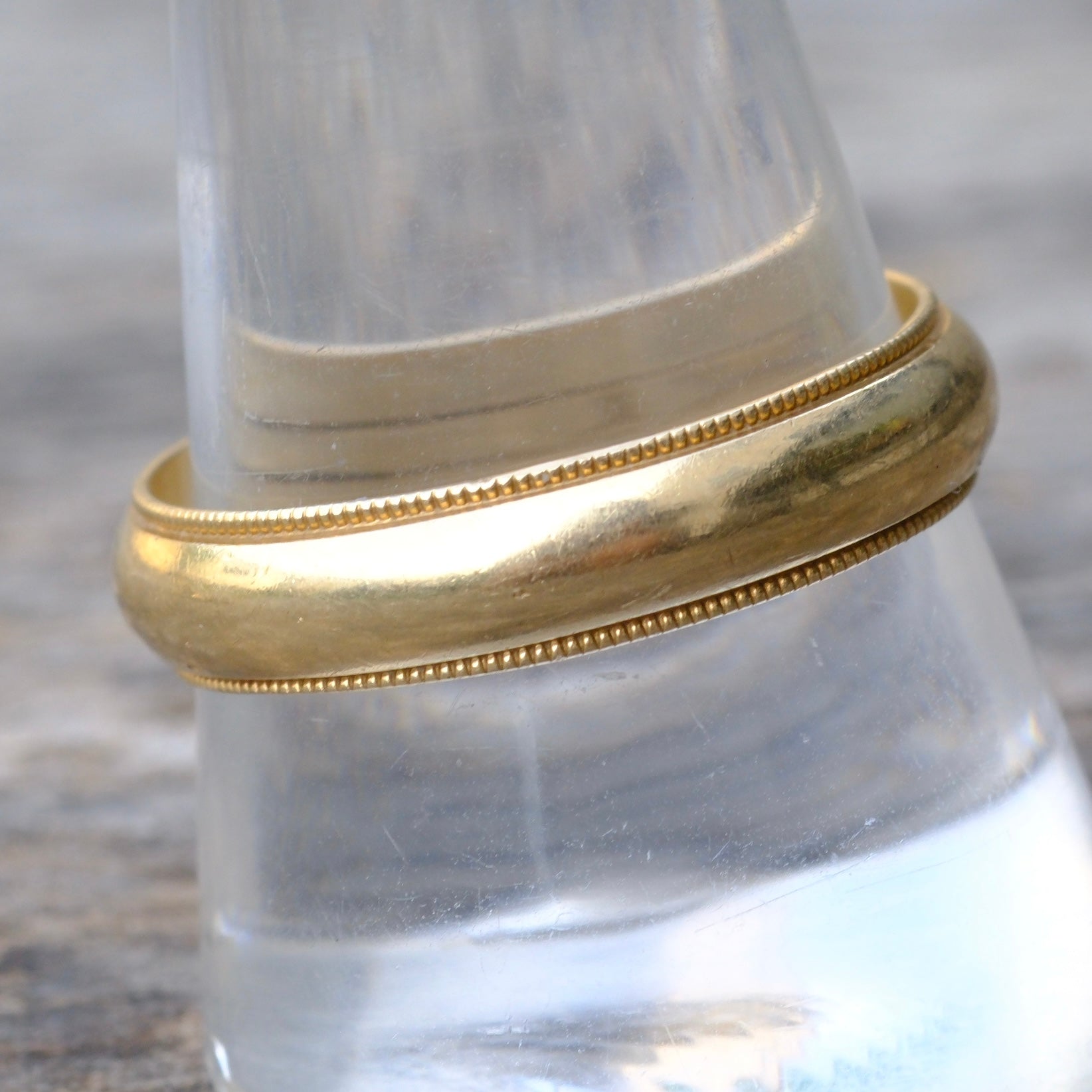 Vintage 14K Gold Band Ring 10.75