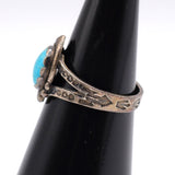 Vintage Sterling Turquoise Ring 5.5