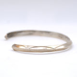 Vintage Sterling Stamped Triangle Cuff Bracelet 6.25"
