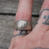 Vintage Sterling Silver Textured Band Ring 7.5