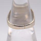 Vintage Sterling Turquoise Stamped Band Ring 8.5