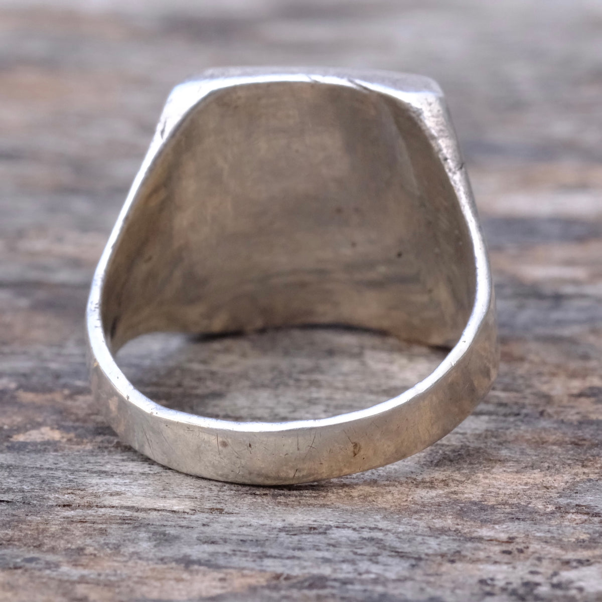 Vintage Sterling Turquoise Panel Ring 9