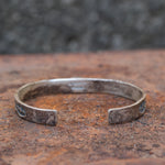 Vintage Sterling Turquoise Stamped Cuff