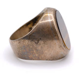 Vintage Sterling Tigers Eye Signet Ring 10.25