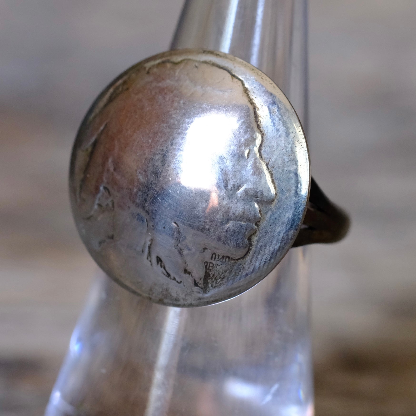 Vintage Buffalo Nickel Ring 5.5