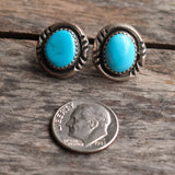 Vintage Sterling Turquoise Earrings