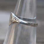Vintage Sterling Heart Signet Ring 5.25