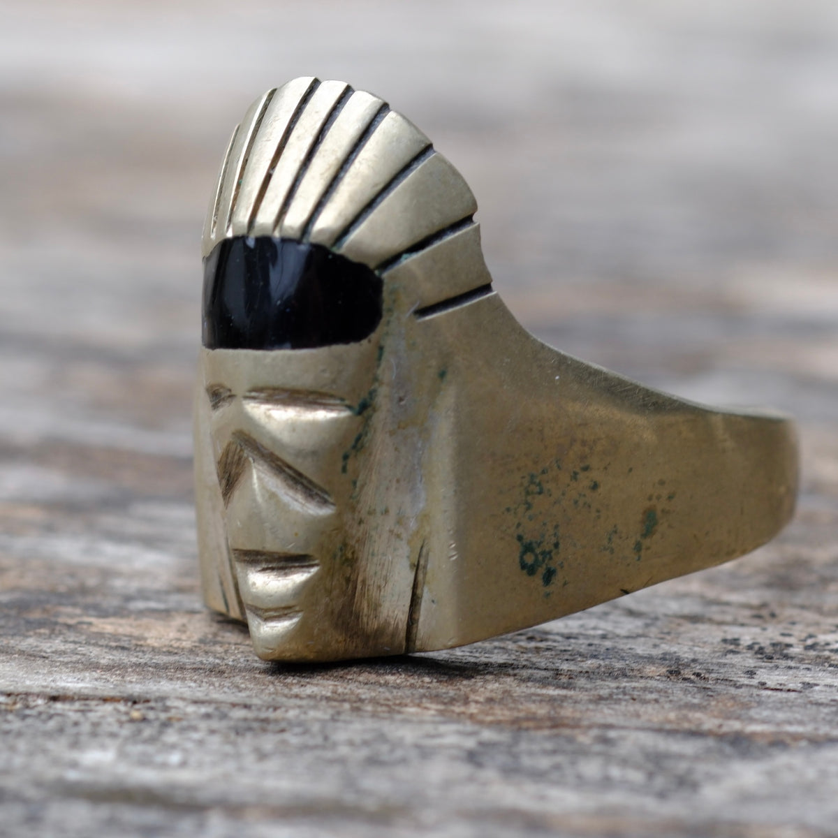 Vintage Sterling Pharoah Ring 12