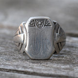 Vintage Sterling Silver Signet Ring 9
