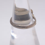 Vintage Sterling Coral Ring 6.5