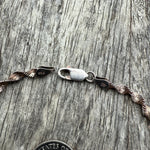 Vintage Sterling Woven Chain Bracelet