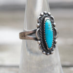 Vintage Sterling Turquoise Ring 5.5