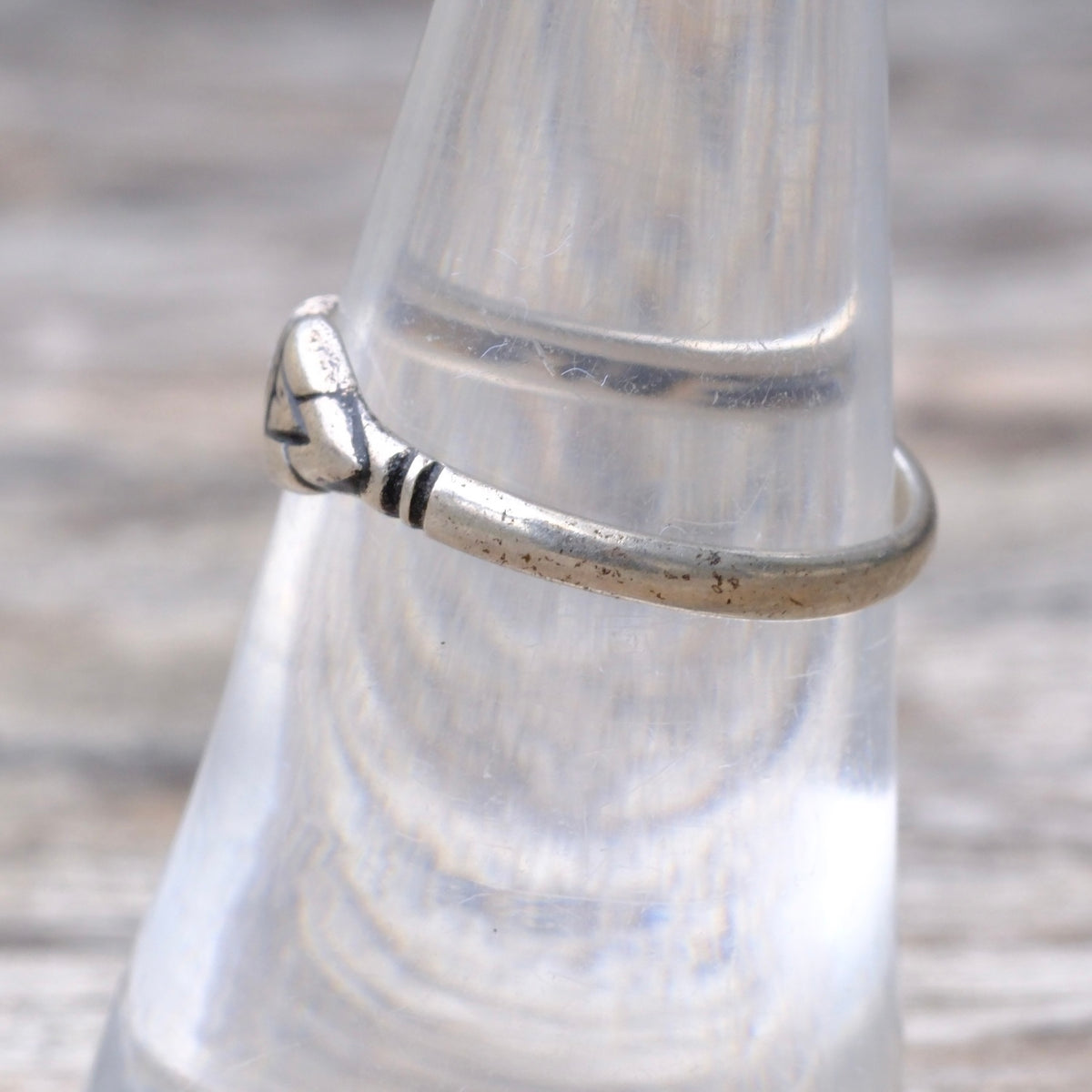 Vintage Sterling Snake Band Ring 6.75