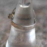 Vintage Sterling Agate Feather Ring 7.25