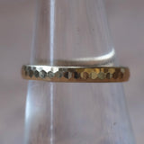 Vintage 14K Gold Faceted Band Ring 7