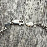 Vintage Sterling Woven Chain Bracelet