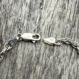 Vintage Sterling Woven Chain Bracelet