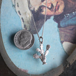 Vintage Sterling Cactus Necklace