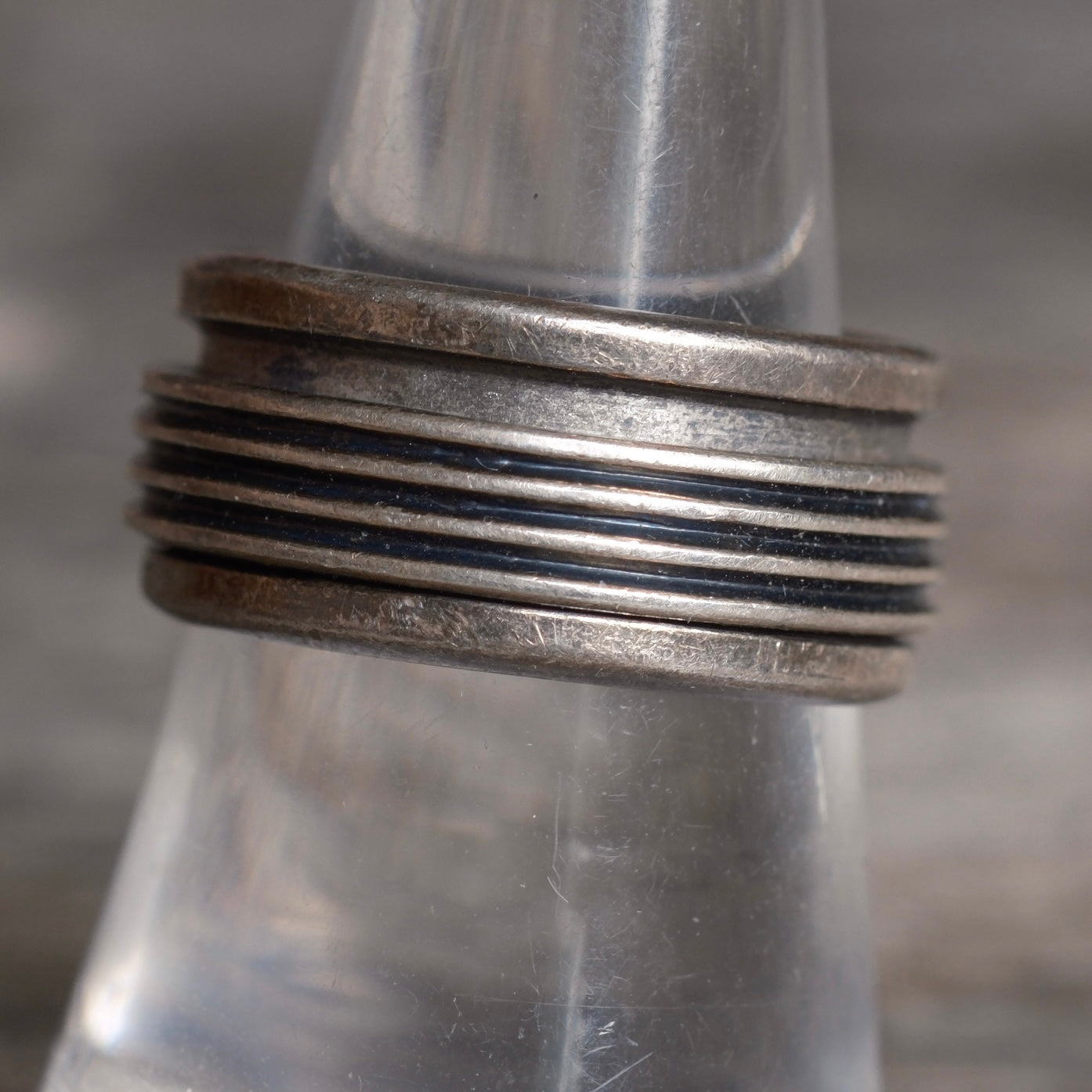 Vintage Sterling Silver Spinner Ring 8.25