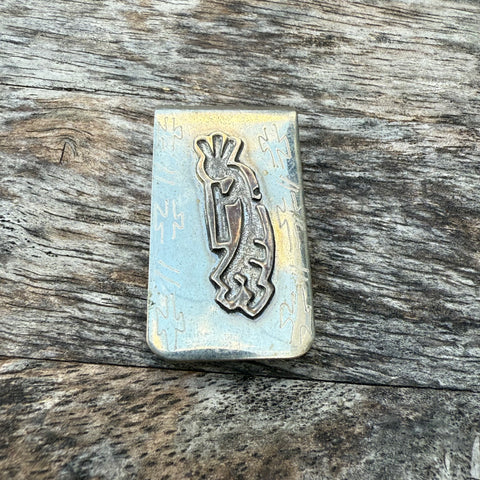 Vintage Sterling Kokopelli Money Clip