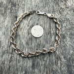 Vintage Sterling Silver Braided Bracelet
