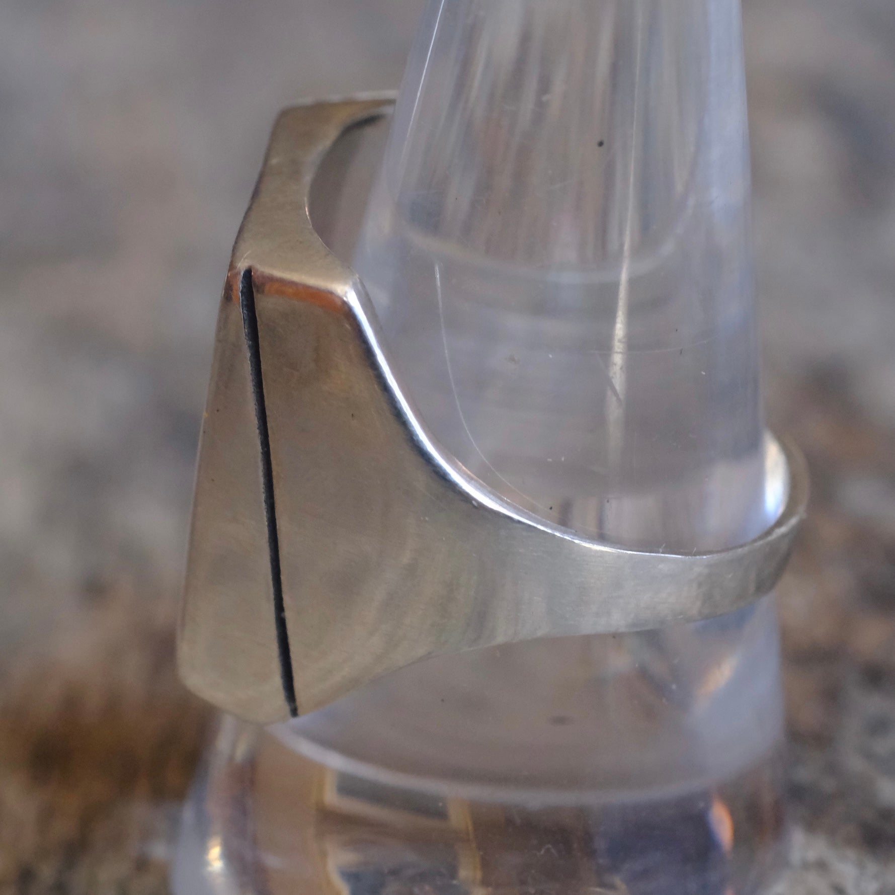 Vintage Sterling Silver Hopi Ring 10.25