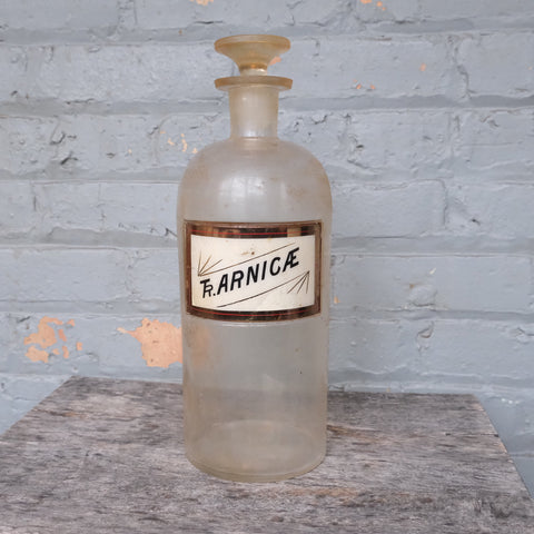 Antique T Arnicae Large Apothecary Jar