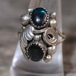 Vintage Sterling Abalone Ring 7.25