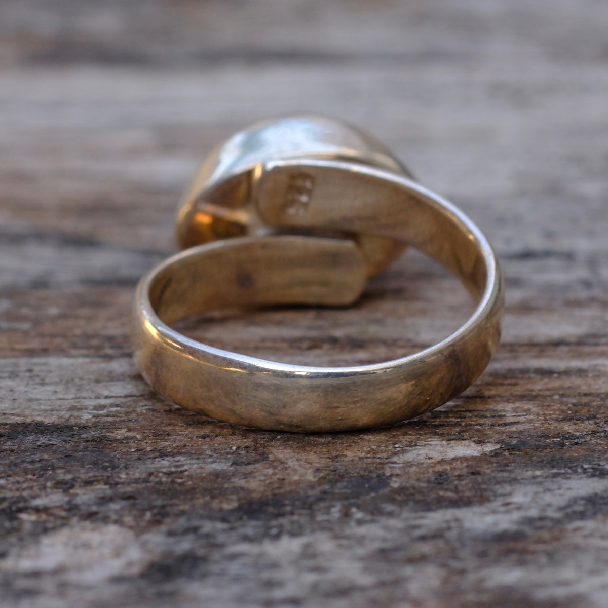 Vintage Sterling Eye Ball Ring 7.75