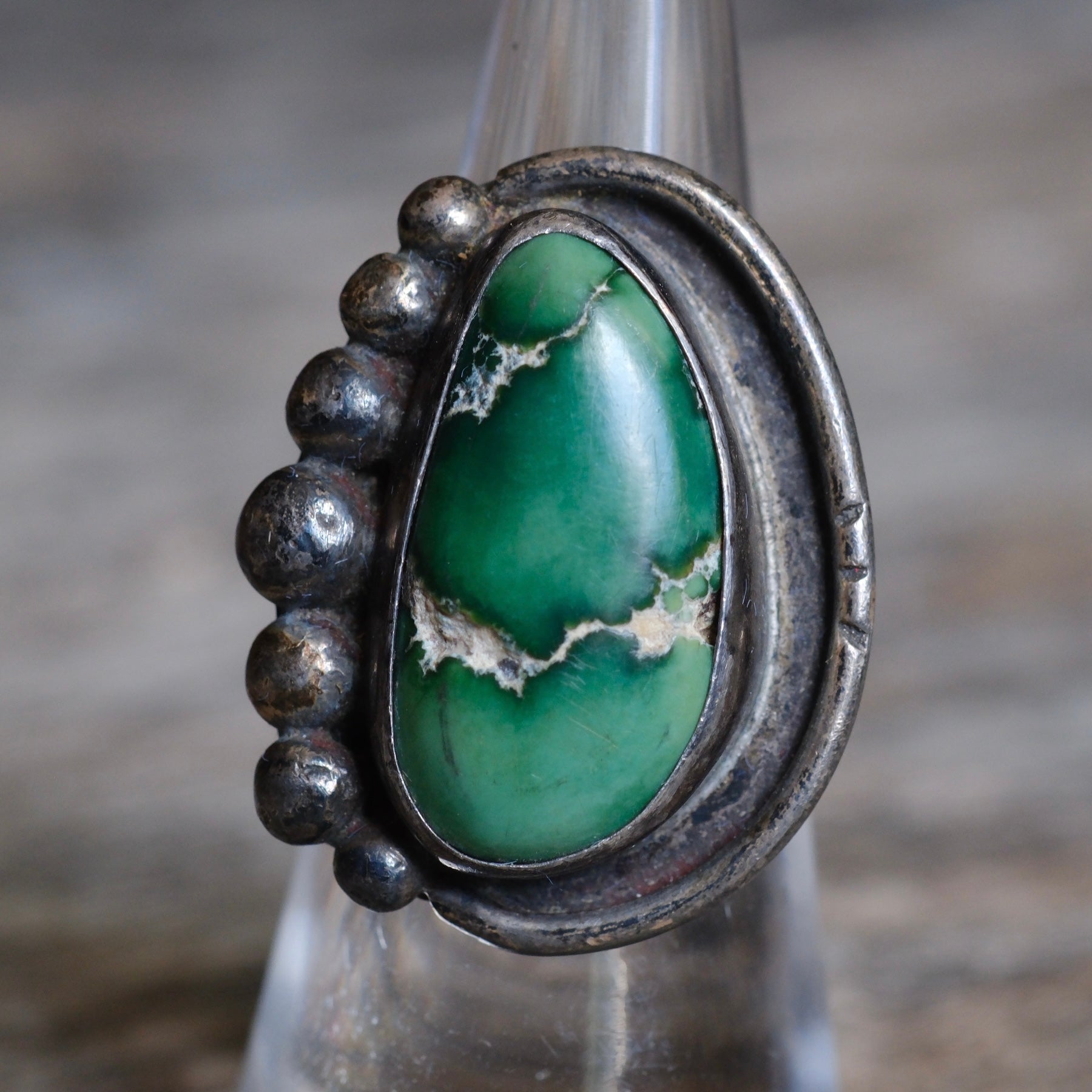 Vintage Sterling Turquoise Ring 6