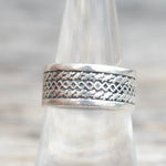 Vintage Sterling Silver Braided Band 7.5