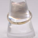 Vintage Sterling Turquoise Stamped Band Ring 10