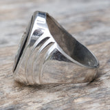 Vintage Sterling FOE Signet Ring 6